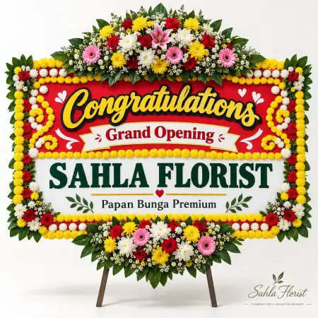 Papan Bunga Ucapan Selamat Bendungan Hilir